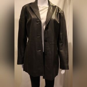 Worthington Genuine Lambskin Leather Jacket - Size Medium Timeless